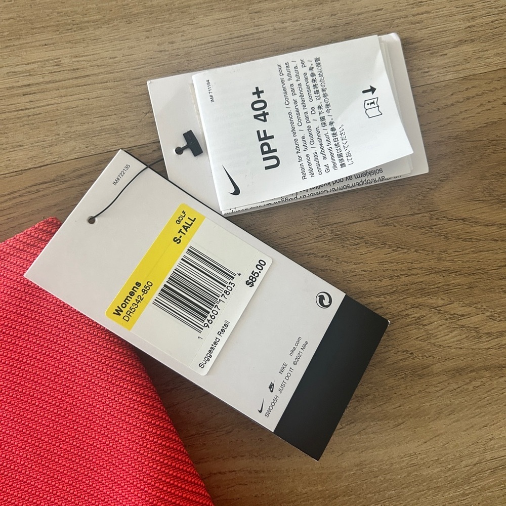 Nike Dri-FIT UV Tour Woman’s Golf Skirt - Ember Glow (Size S)- NWT - Picture 13 of 15